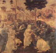 LEONARDO da Vinci Adoration of the Magi (mk08) china oil painting reproduction